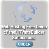 Order Your FREE Web Hosting Demo + cPanel + RVsite Builder + Softaculous - It's FREE - ORDER NOW
