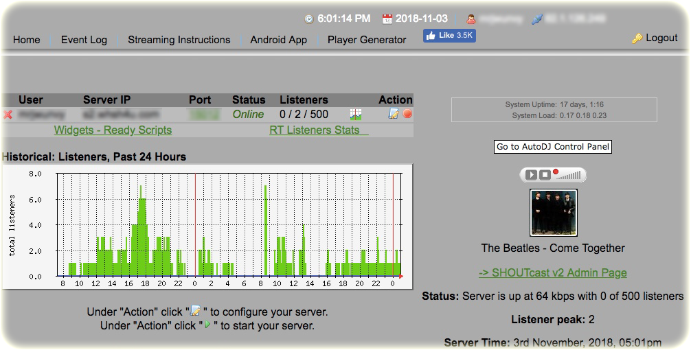 FREE SHOUTcast Control Panel FREE SHOUTcast Control Panel