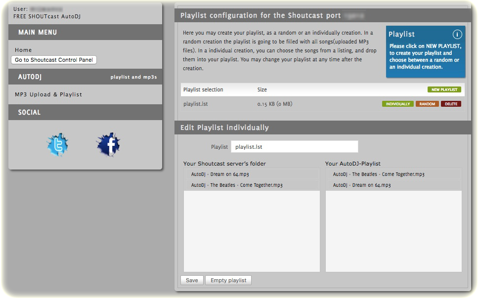 FREE SHOUTcast AutoDJ - Playlist FREE SHOUTcast AutoDJ - Playlist
