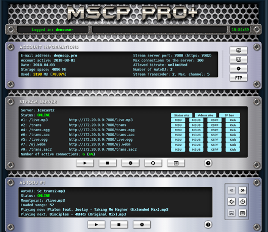 MSCP Pro Control Panel